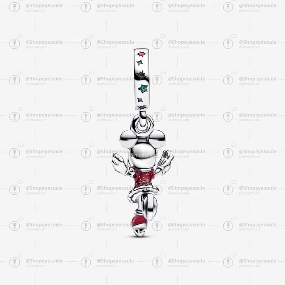 Pandora Minnie Mouse Ice Skating Dangle Charm - Picture 2 of 6